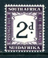 South Africa 1932-42 Postage Dues - Redrawn - Value Typo. - 2d Deep Purple HM (SG D23) - Postage Due