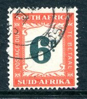 South Africa 1950-58 Postage Dues - Capital D. - SUID-AFRIKA - 6d Bright Orange Used (SG D43) - Postage Due