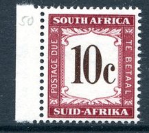 South Africa 1961 Postage Dues - New Currency - 10c Brown MNH (SG D50) - Portomarken