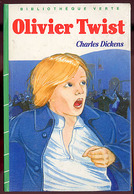 {15828} Ch Dickens "Olivier Twist" Hachette Biblio. Verte, 1985.  " En Baisse " - Bibliothèque Verte