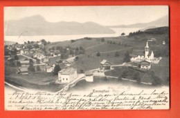 LOM-04 Emmetten Mit See. Gelaufen In 1903. Pionier. - Emmetten