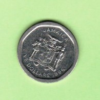 JAMAICA   $5.00 DOLLARS 1996  (KM # 163) #5203 - Jamaique