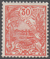 NEW CALEDONIA      SCOTT NO.  102      MINT HINGED     YEAR  1905 - Unused Stamps