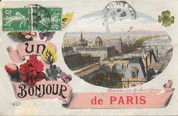 Un Bonjour De Paris - Panorama Pris De Saint-Gervais - Carte E.L.D. - Souvenir De...