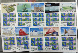 Japan 2004 Aichi 2005 Expo Stamps Complete Series In 10 Different Sheetlets MNH  RARE!!! - Unused Stamps