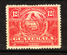 Guatemala  -  1918  Quetzal , Uccello Stemma Del Guatemala. Guatemala Quetzal , Bird Coat Of Arms. MLH - Peacocks