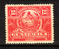 Guatemala  -  1918  Quetzal , Uccello Stemma Del Guatemala. Guatemala Quetzal , Bird Coat Of Arms. MLH - Paons