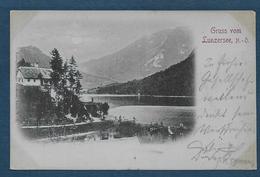 Gruss Aus LUNZERSEE - 1898 - 2 Scans - Lunz Am See