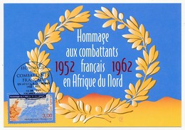 FRANCE - Carte Maximum - Hommage Aux Combattants Français D'Afrique Du Nord - Paris - 10 Juin 1997 - 1990-1999
