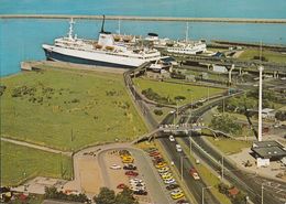 D-23769 Insel Fehmarn - Fährbahnhof Puttgarden - Ferries - Cars - Luftbild - Aerial View - Fehmarn