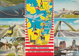 D-23769 Insel Fehmarn - Vogelfluglinie - Alte Ansichten - Map - Railway - Nice Stamp - Fehmarn