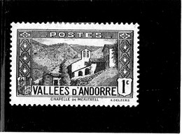 B - 1932 Andorra Francese  - Chiesa Di Meritxell (linguellato) - Nuevos