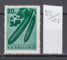 47K33 / 1120 Bulgaria 1958 Michel Nr. 1083A - Vegetables - Cucumber , Le Concombre (Cucumis Sativus) Gurke BULGARIE - Groenten