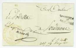 UDINE 1811 Hatot Rosiere Commissaire Des Guerres Franchise Pordenone Armee Venezia - Army Postmarks (before 1900)