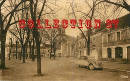 86 ☺♦♦ SAINT GERVAIS Les TROIS CLOCHERS - LA PLACE Avec VOITURE AUTOMOBILE CITROEN 2 CV -- BOULANGERIE IRIER - Saint Gervais Les Trois Clochers