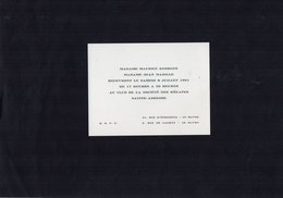 VP13.523 - LE HAVRE 1961 - Faire - Part D'Invitation Mmes M.GEORGES & J.MABILLE Au Club.. Sté Des Régates SAINTE ADRESSE - Altri & Non Classificati