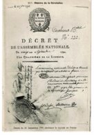 1792 - HISTOIRE DE LA REVOLUTION -  Décret De L'Assemblée Nationale Abolissant La Royauté - Storia