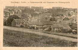 Allemagne. CPA.  SAARBURG.  Gesamtansicht Mit Kasernen Im Hintergrunde. 1919. - Saarburg