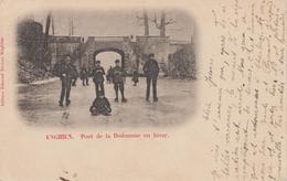 CPA Précurseur Enghien - Pont De La Dodamme En Hiver (jolie Animation Sous La Neige) - Enghien - Edingen