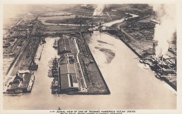Tacoma Washington, Aerial View Of Docks Harbor Waterfront, Railroad Tracks, C1920s/40s Vintage Real Photo Postcard - Tacoma