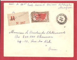 Y&T N°176B FORT DAUPHIN Vers FRANCE  1938  2 SCANS - Lettres & Documents