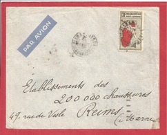 Y&T N°PA32 MORAMANGA Vers FRANCE  1938  2 SCANS - Cartas & Documentos
