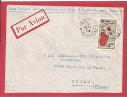 Y&T N°PA32 TAMATAVE    Vers FRANCE  1938  2 SCANS - Lettres & Documents