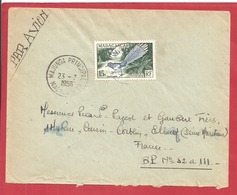 Y&T N°324 MAJUNGA      Vers FRANCE  1958 - Lettres & Documents