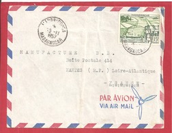 Y&T N°330 FIANARANTSOA  Vers FRANCE  1957 - Brieven En Documenten