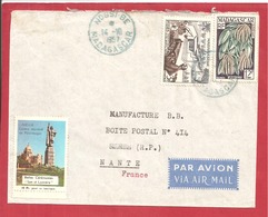Y&T N°329+334 NOSSI BE    Vers FRANCE  1957 - Lettres & Documents