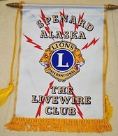 Rare Fanion Lion's Club Spenard Alaska - Autres & Non Classés