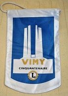 Rare Fanion Lion's Club Vimy Cinquantenaire - Other & Unclassified