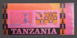 Tanzania 1986 Chess Echecs, Rotary Error - Rotary, Club Leones