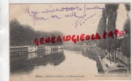 77 - MELUN - BORDS DE LA SEINE - LE BATEAU LAVOIR -  1904 - Melun