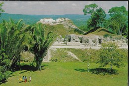 BELIZE - MAYA RUIN - VIAGGIATA  FRANCOBOLLO ASPORTATO - Belice