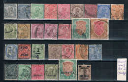 Indien / India, Georg V 1911-22, Wm 3, Used Plus Types; D4335 - Collections, Lots & Séries
