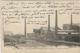 Delcampe - Seine St Denis : Pantin, Pont Du Canal, Moulins Abel Leblanc, Chantier Forain - Pantin