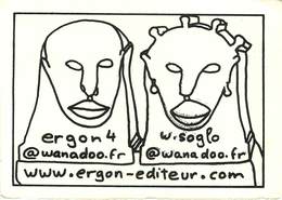 Illustrateurs - Illustrateur Ergon - W. Soglo - Illustration Sur Velin - Autographe - Signature - état - Ergon