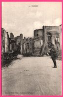 Nomeny - Ruines De L'Entrepôt De Vin ROUSSILLON - Bombardement - Facteur - Attelage - Animée - Edit. REBOULET - Nomeny