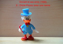 Kinder 1988 : Picsou Avec Cane Rouge Et Habits Bleu Clair "Donald & Ses Amis" - Cartoons
