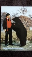 CPSM OURS DRESSEUR D OURS FRANCOIS REGIS GASTOU EN COMPAGNIE DE L OURS DANDY AGE DE 7 ANS 1988 FORUM 3515 - Ours