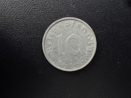ALLEMAGNE : 10 REICHSPFENNIG   1943 A    KM 101      SUP - 10 Reichspfennig