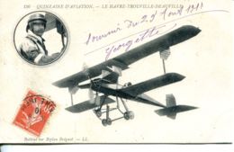 N°67286 -cpa Aviateur Bathiat -quinzaine D'aviation Le Havre Trouville- - Airmen, Fliers