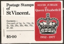 St Vincent  1977  Silver Jubilee  Booklet  Complete Mint - St.Vincent (...-1979)