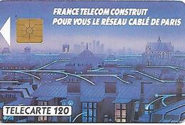 CARTE-a-PUBLIC-F110-120U-GEMA-1990-RESEAU  CABLE DE PARIS -UTILISE-TBE - 1990