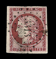 O EMISSION CERES 1849 - O - N°6 - Obl PC 3313 - Signé Brun/Calves - TB - 1849-1850 Ceres