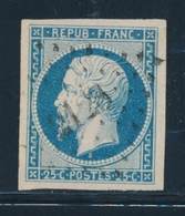 O EMISSION PRESIDENCE - O - N°10 - 25c Bleu - Obl PC - Belles Marges - TB/SUP - 1852 Luigi-Napoleone