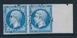 O NAPOLEON NON DENTELE - O - N°14B - Paire - Grd BDF - TB - 1853-1860 Napoleon III