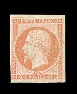 * NAPOLEON NON DENTELE - * - N°16 - 40c Orange - TB - 1853-1860 Napoléon III.