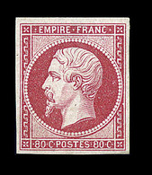 * NAPOLEON NON DENTELE - * - N°17B - 80c Rose - Comme ** - TB - 1853-1860 Napoléon III